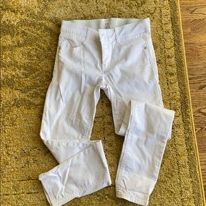 Bright white stretch skinny jeans